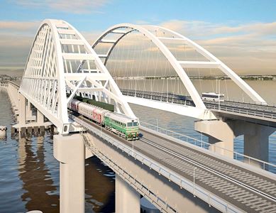 Запуск грузовых поездов по Крымскому мосту перенесен
