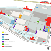 План расположения павильона на территории экспериментального железнодорожного кольца ОАО ВНИИЖТ